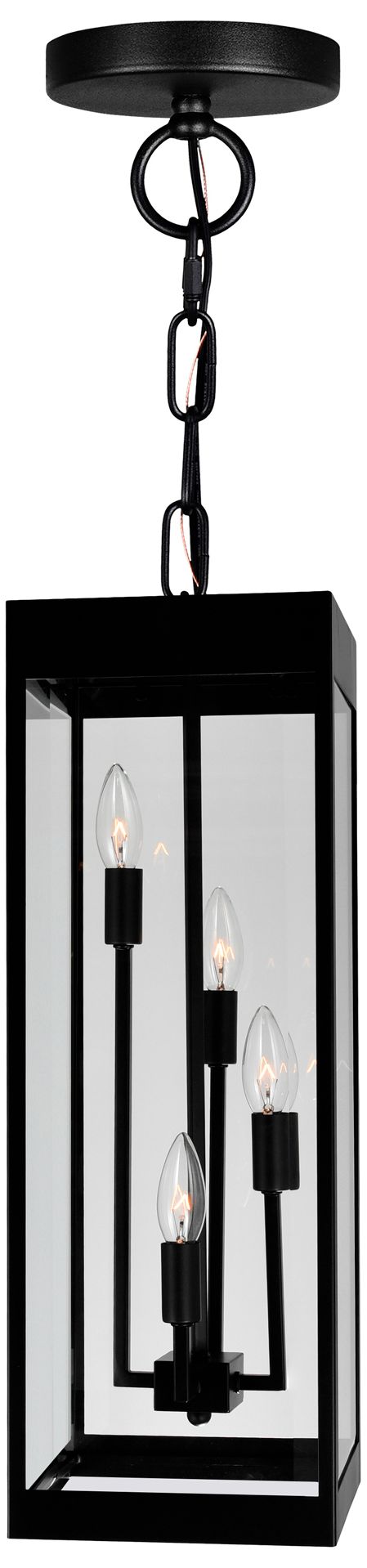 Image 2 Windsor 4 Light Black Outdoor Pendant