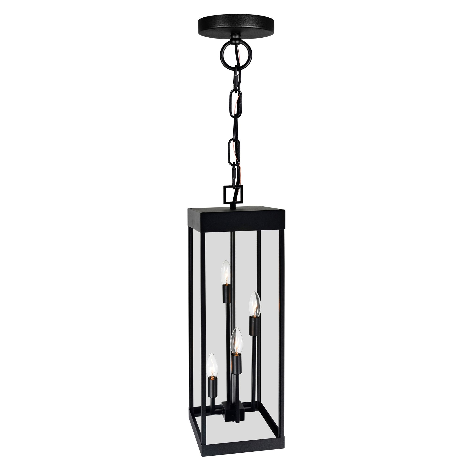 Image 3 Windsor 4 Light Black Outdoor Pendant more views