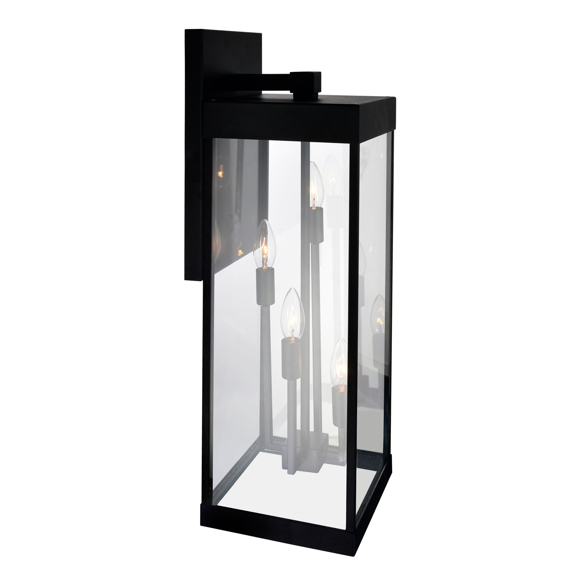 Image 4 Windsor 4 Light Black Outdoor Wall Light more views