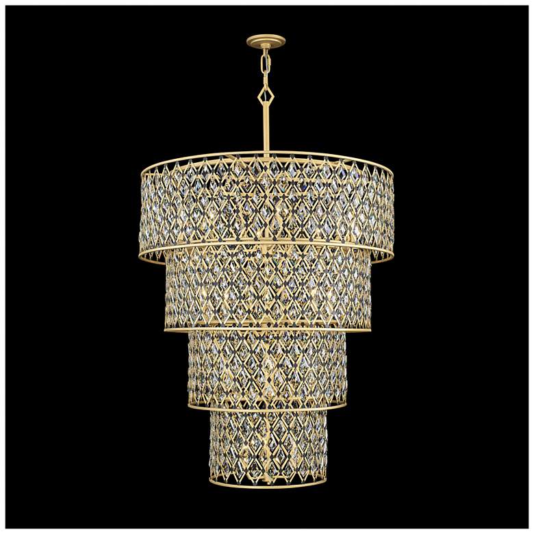Image 3 Windsor 40" Wide French Gold Matte Black 4-Tier Chandelier more views