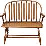 1_Windsor 44" Wide American Oak Wood Windsor Bench