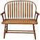 Windsor 44" Wide American Oak Wood Windsor Bench