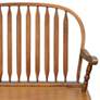2_Windsor 44" Wide American Oak Wood Windsor Bench more views