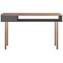 Windsor 47 1/4" Wide Gray and Natural 2-Shelf Console Table