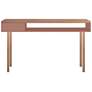 Windsor 47 1/4" Wide Pink and Natural 2-Shelf Console Table