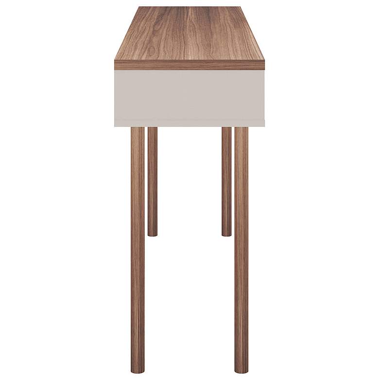 Image 4 Windsor 47 1/4"W Off-White and Natural 2-Shelf Modern Console Table more views