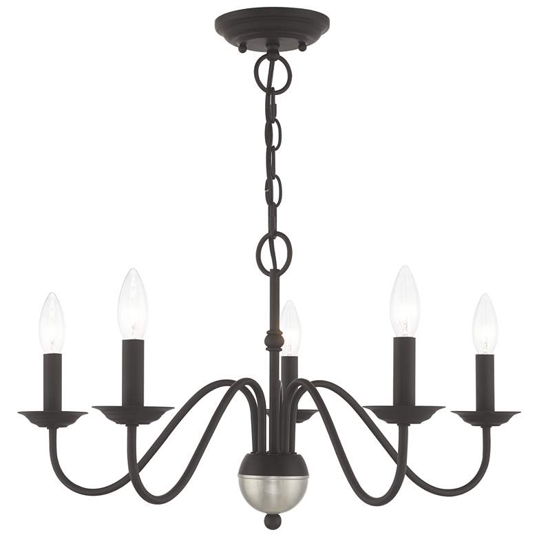 Image 1 Windsor 5 Light Black Chandelier
