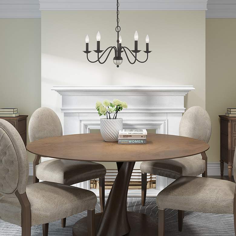 Image 7 Windsor 5 Light Black Chandelier more views