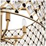 3_Windsor 6-Lt Crystal Pendant - French Gold & Matte Black more views