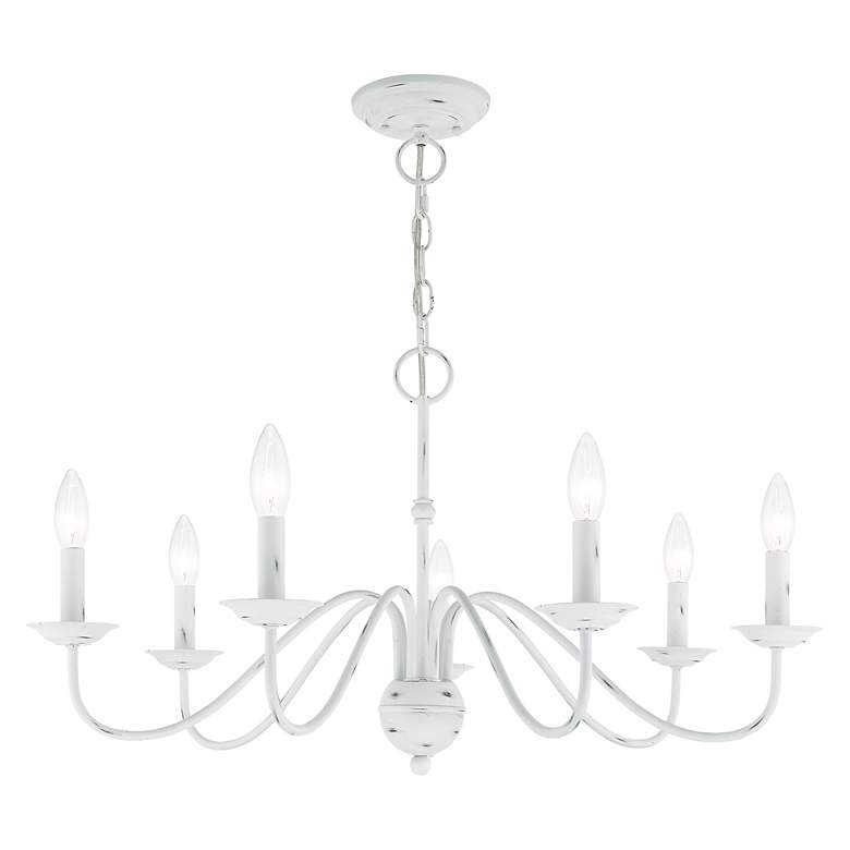Image 5 Windsor 7 Light Antique White Chandelier more views