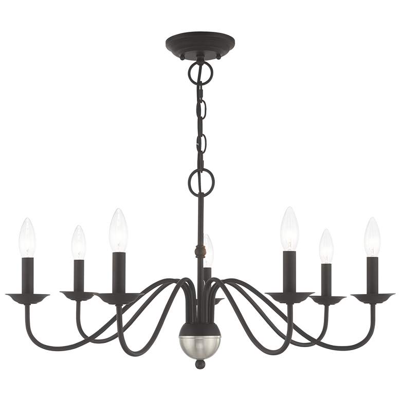 Image 1 Windsor 7 Light Black Chandelier