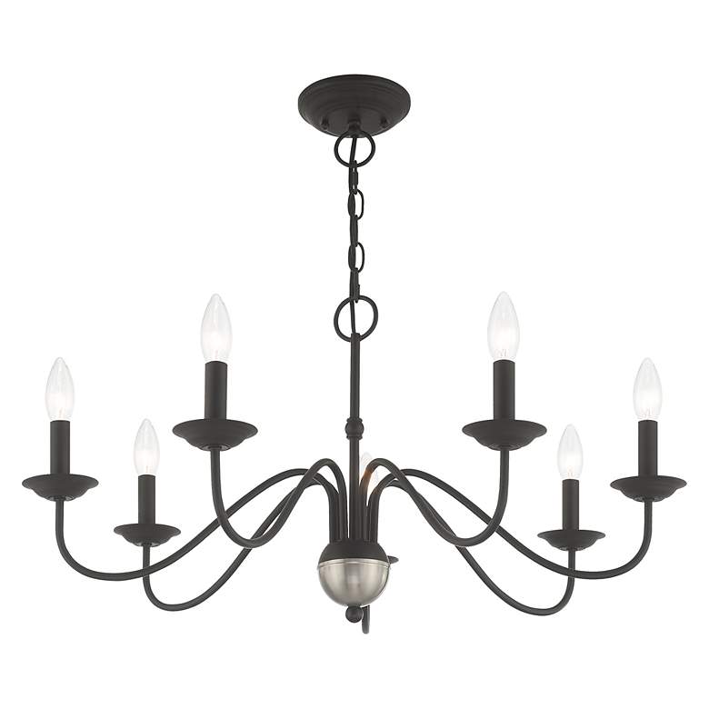 Image 6 Windsor 7 Light Black Chandelier more views