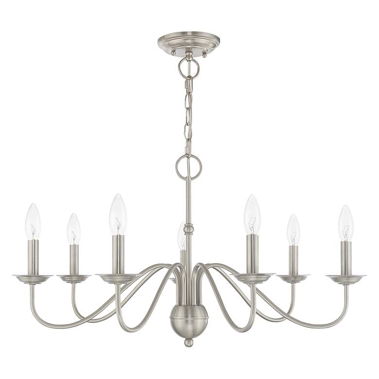 Image 3 Windsor 7 Light Brushed Nickel Chandelier more views