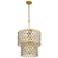 Windsor 7-Lt 2-Tier Crystal Chandelier - French Gold & Matte Black