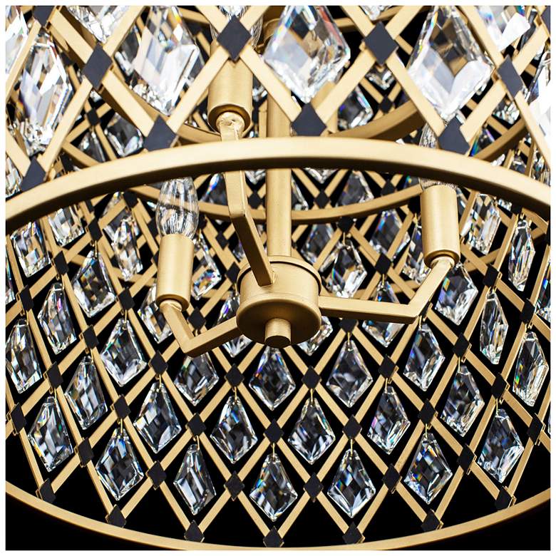 Image 3 Windsor 7-Lt 2-Tier Crystal Chandelier - French Gold & Matte Black more views