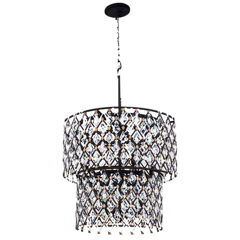 Image 1 Windsor 7-Lt 2-Tier Crystal Chandelier