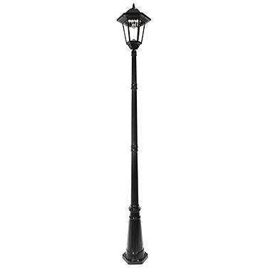 Windsor 96" High Black Solar LED Outdoor Post Light w/ Base