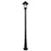 Windsor 96" High Black Solar LED Outdoor Post Light w/ Base