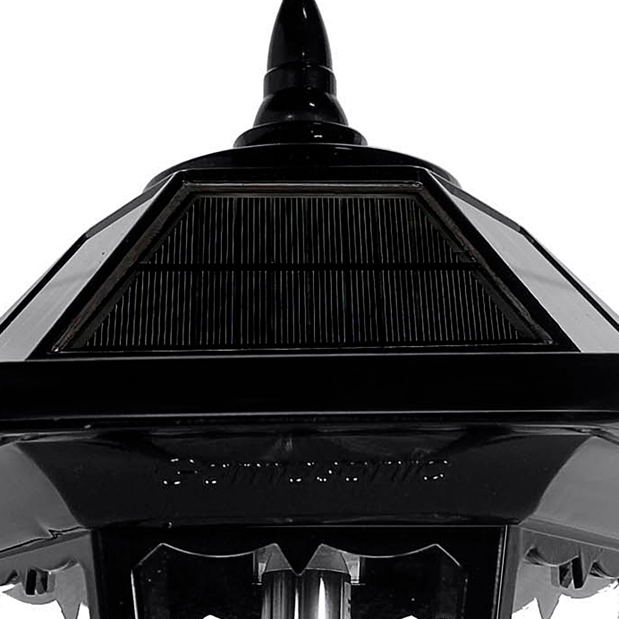 Windsor 96" High Black Solar LED Outdoor Post Light w/ Base