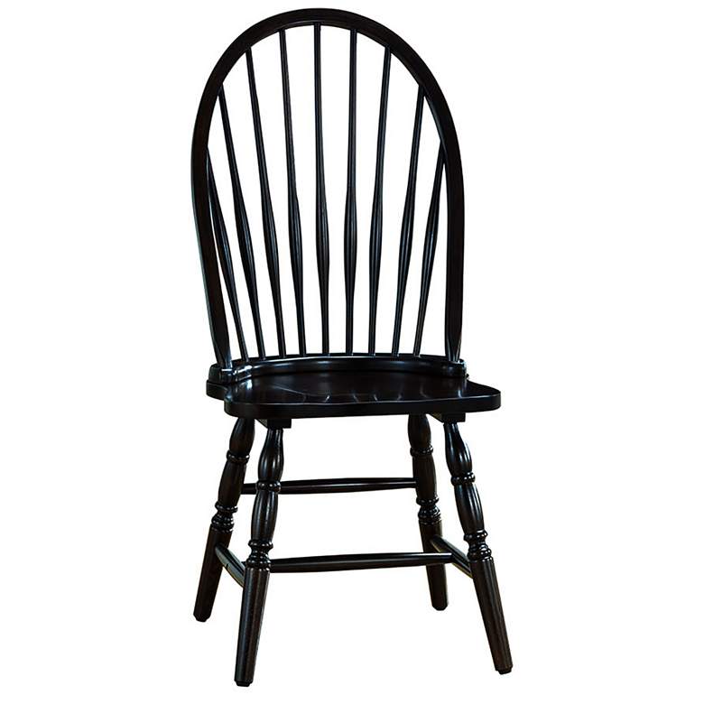 Image 1 Windsor Antique Black Dining Chair
