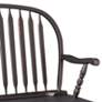 2_Windsor Antique Black Wood Windsor Bench more views