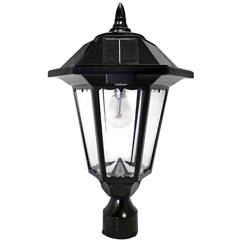Image 3 Windsor Black 3-in-1 Solar LED Dusk to Dawn Outdoor Light