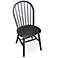 Windsor Black Finish 37 1/2" High Spindle Back Chair