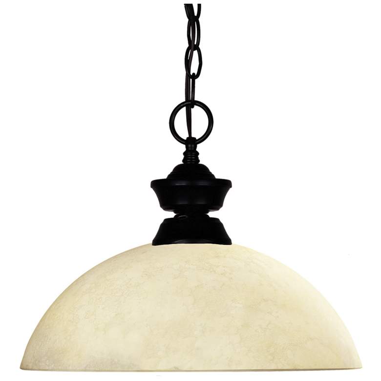 Image 1 Windsor by Z-Lite Matte Black 1 Light Pendant