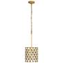 2_Windsor Crystal Pendant - French Gold & Matte Black more views