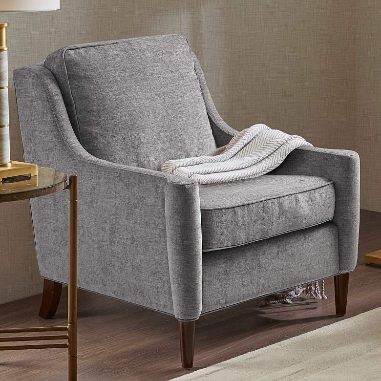 Image 1 Windsor Dark Gray Fabric Lounge Chair