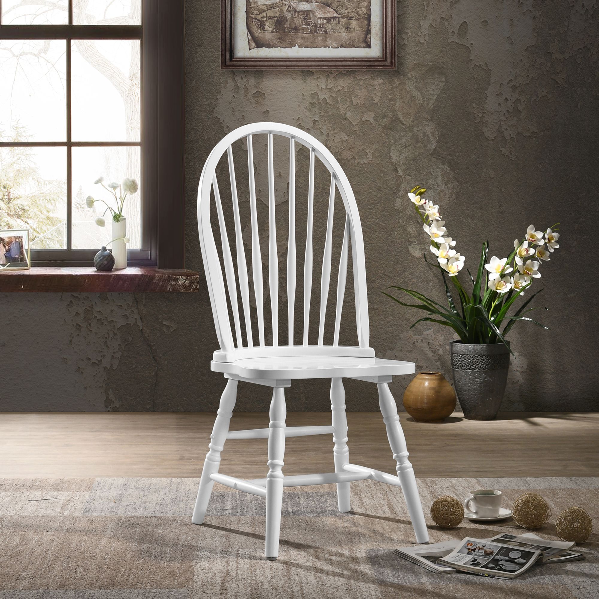 Image 4 Windsor Pure White Dining Chair more views