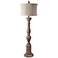 Windsor White Wash Candlestick Floor Lamp