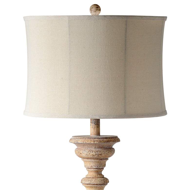 Image 4 Windsor White Wash Candlestick Floor Lamp more views
