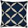 Windward Blue 24" Square Decorative Throw Pillow