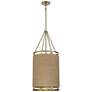 Windward Passage 14 1/2" Wide Brass and Natural Rope 4-Light Pendant