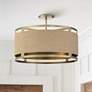 Windward Passage 20 1/2 Wide Soft Brass and Natural Rope Ceiling Light