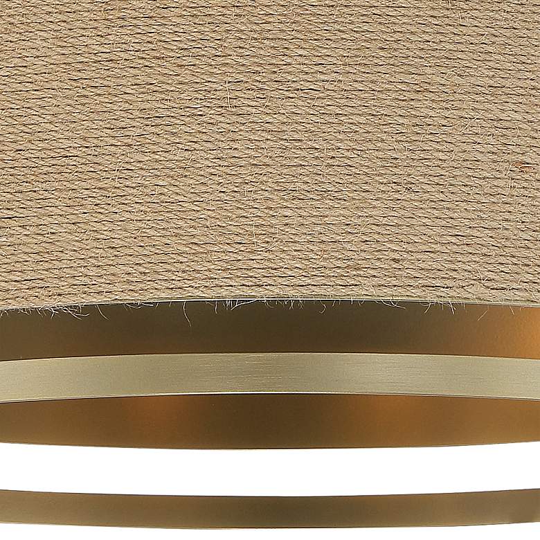 Image 4 Windward Passage 20 1/2 Wide Soft Brass and Natural Rope Ceiling Light more views