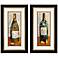 Wine Bottle 2-Piece 28" High Framed Wall Art Set