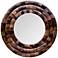 Wine Country Reclaimed Wood 36" Round Wall Mirror