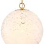 5_Wine Flower 14" Wide Brushed Gold Globe Pendant Light more views