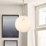 7_Wine Flower 14" Wide Brushed Gold Globe Pendant Light more views