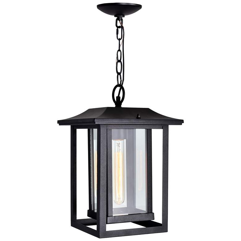 Image 1 Winfield 1 Light Black Outdoor Hanging Light