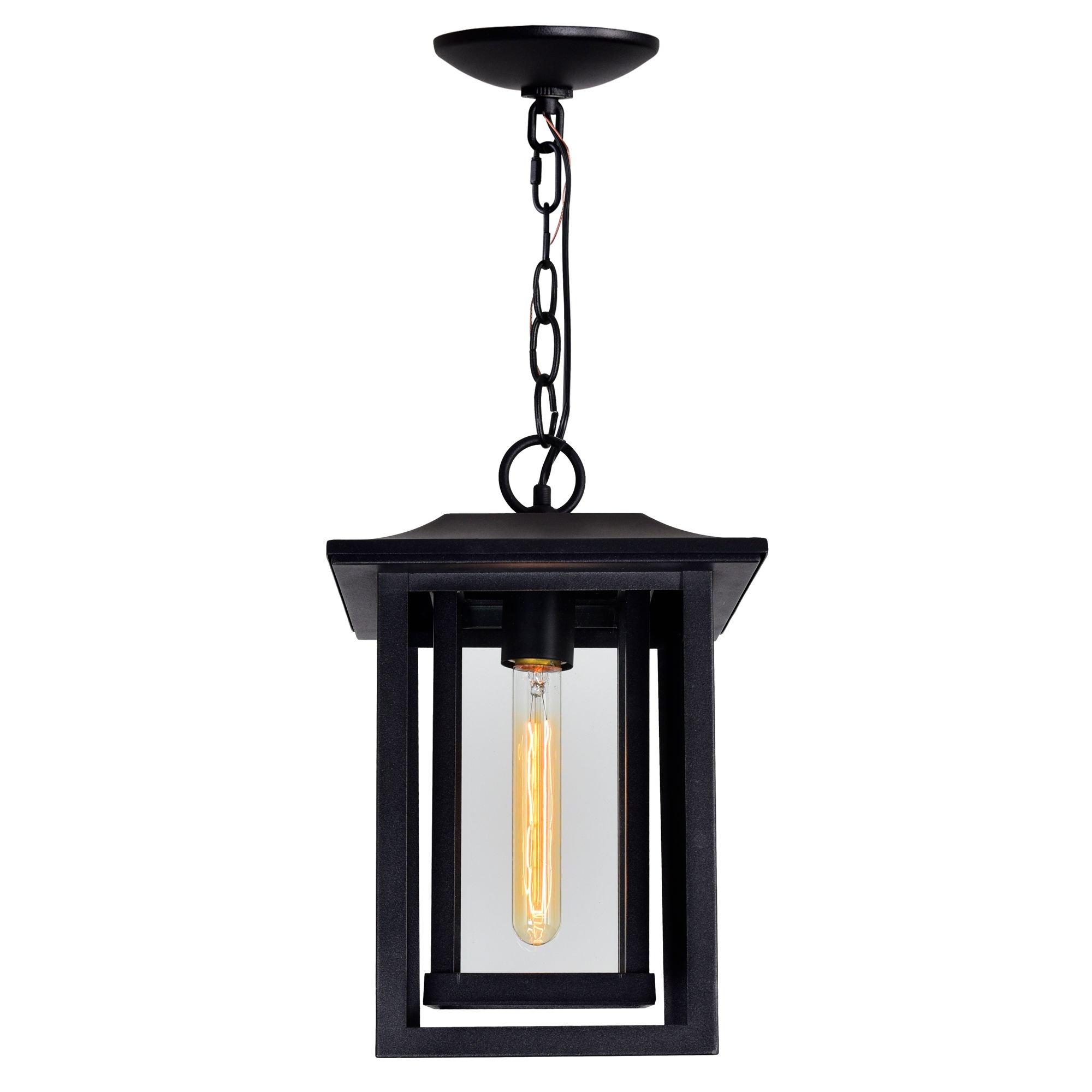 Image 3 Winfield 1 Light Black Outdoor Hanging Light more views