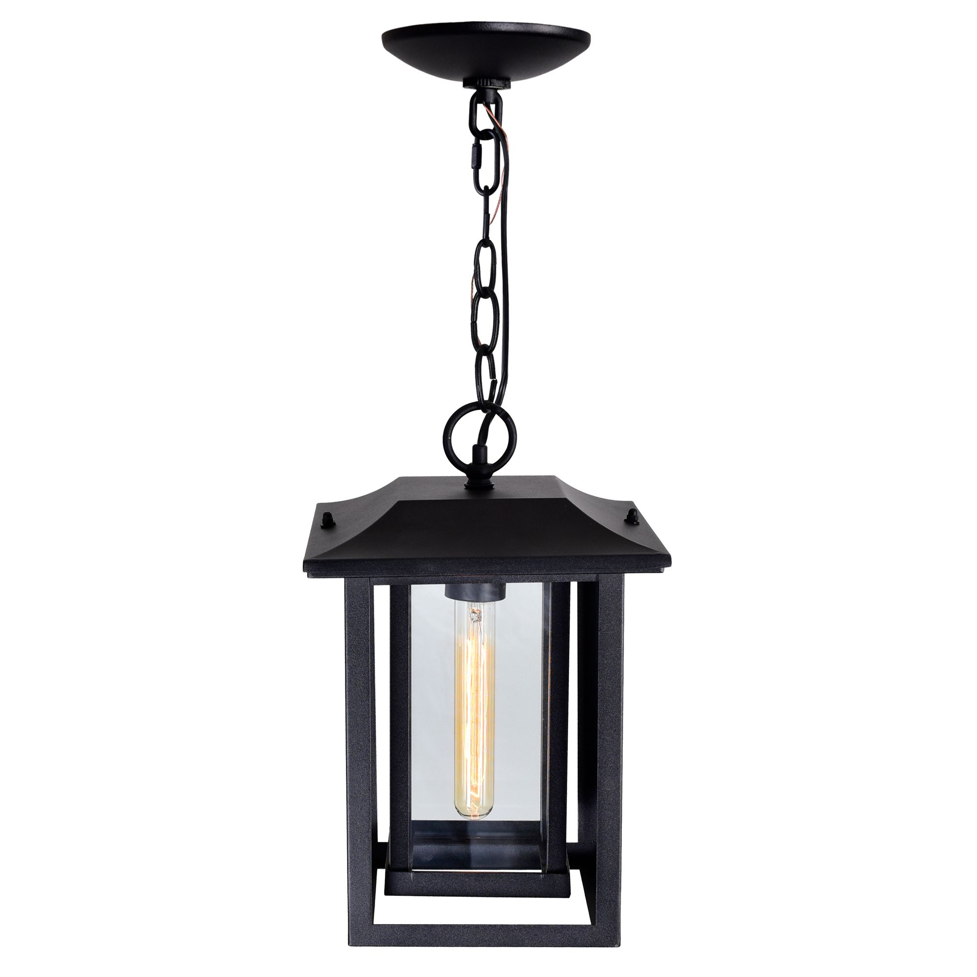 Image 4 Winfield 1 Light Black Outdoor Hanging Light more views