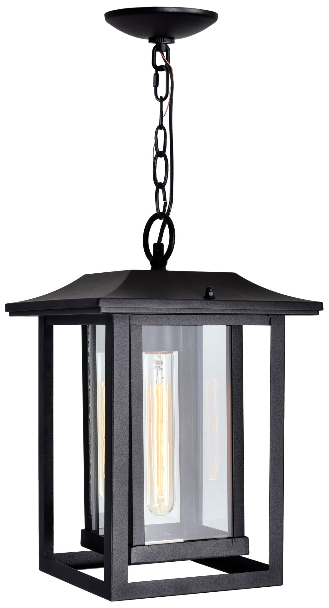 Winfield 1 Light Black Outdoor Pendant