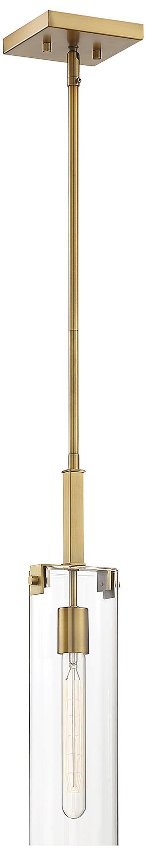 Winfield 1-Light Mini-Pendant in Warm Brass
