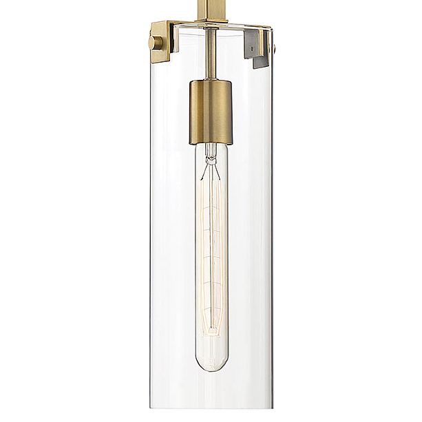Image 2 Winfield 1-Light Mini-Pendant in Warm Brass more views