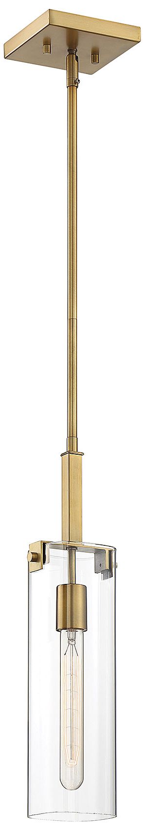 Image 3 Winfield 1-Light Mini-Pendant in Warm Brass more views