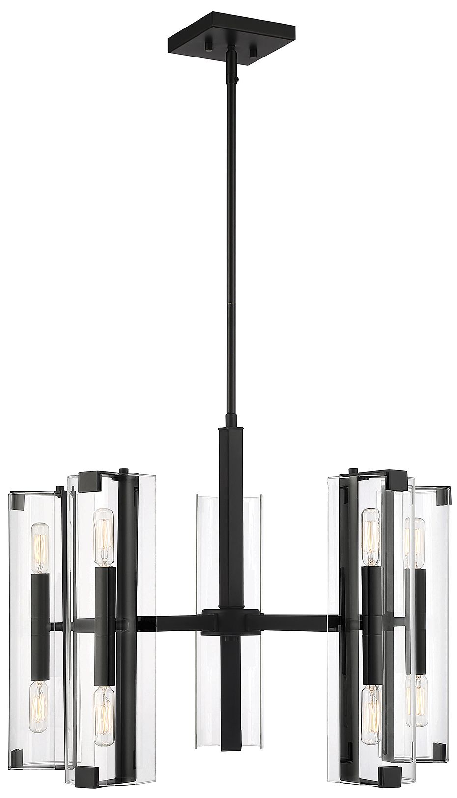 Winfield 10-Light Chandelier in Matte Black