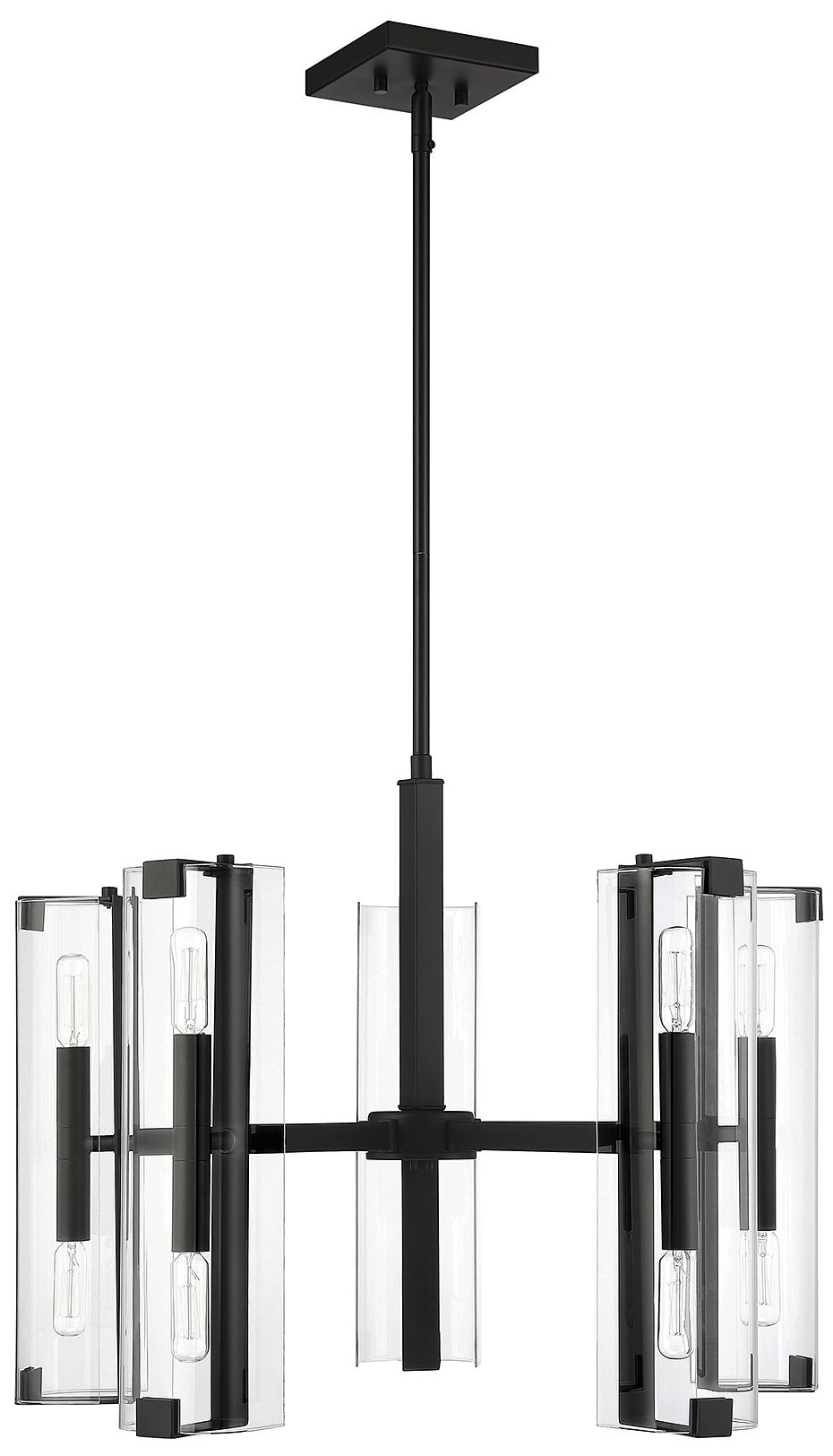 Image 2 Winfield 10-Light Chandelier in Matte Black more views